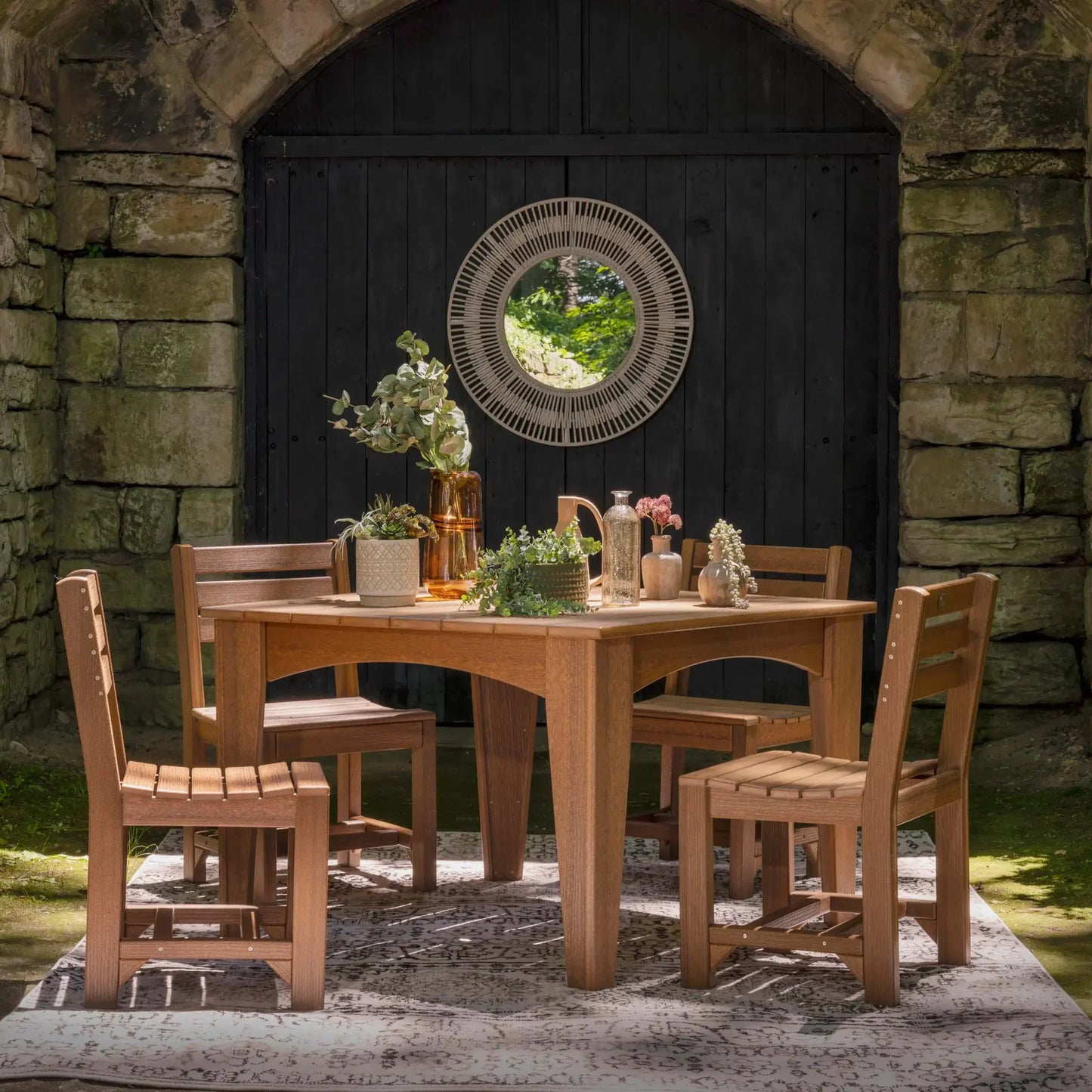LuxCraft Island Dining Table (44" Square) - Ever Season Furniture