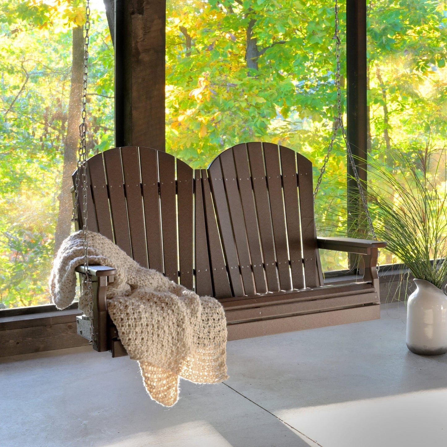 LuxCraft 4' Adirondack Swing - Ever Season Furniture
