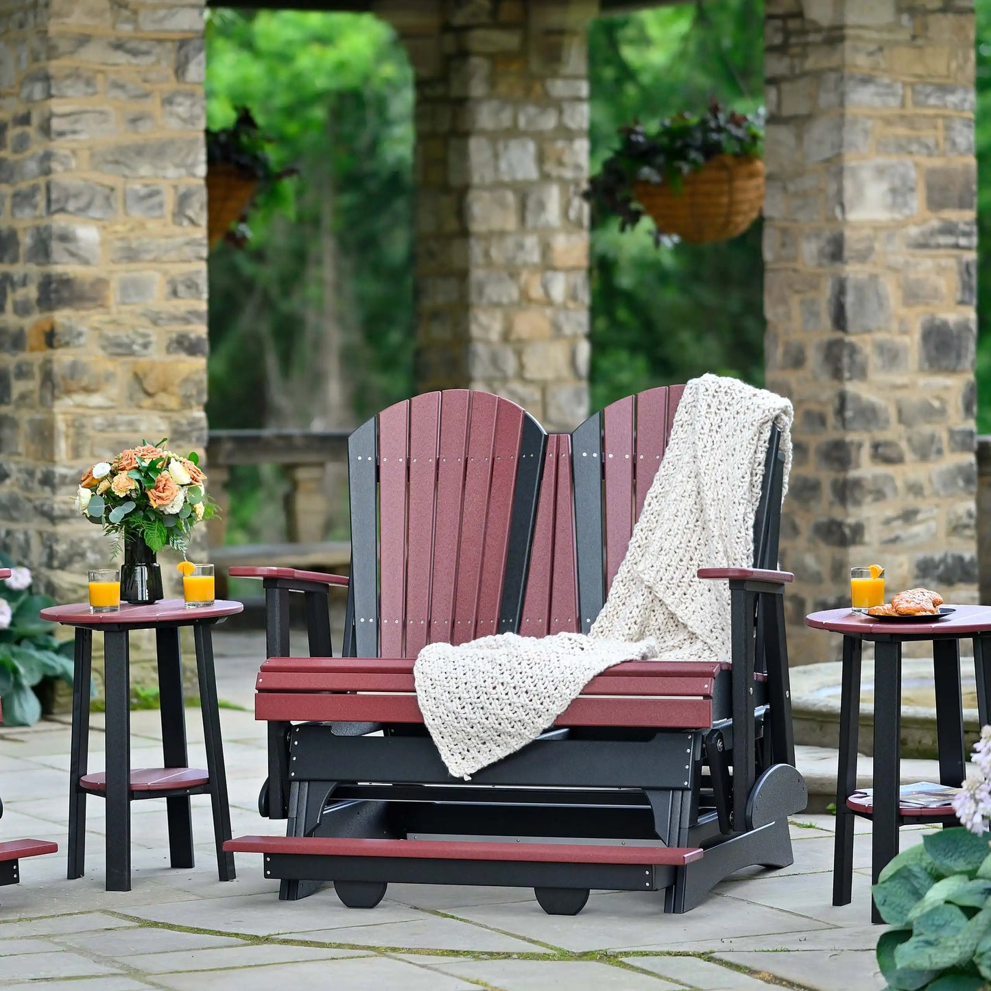 LuxCraft 4' Adirondack Balcony Glider - Ever Season Furniture
