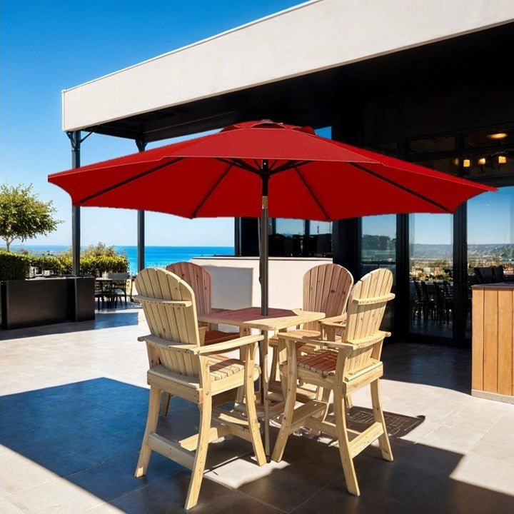 Bar Height Bistro Set for 4 with 30" Pedestal Table (Made - to - Order) - Ever Season Furniture