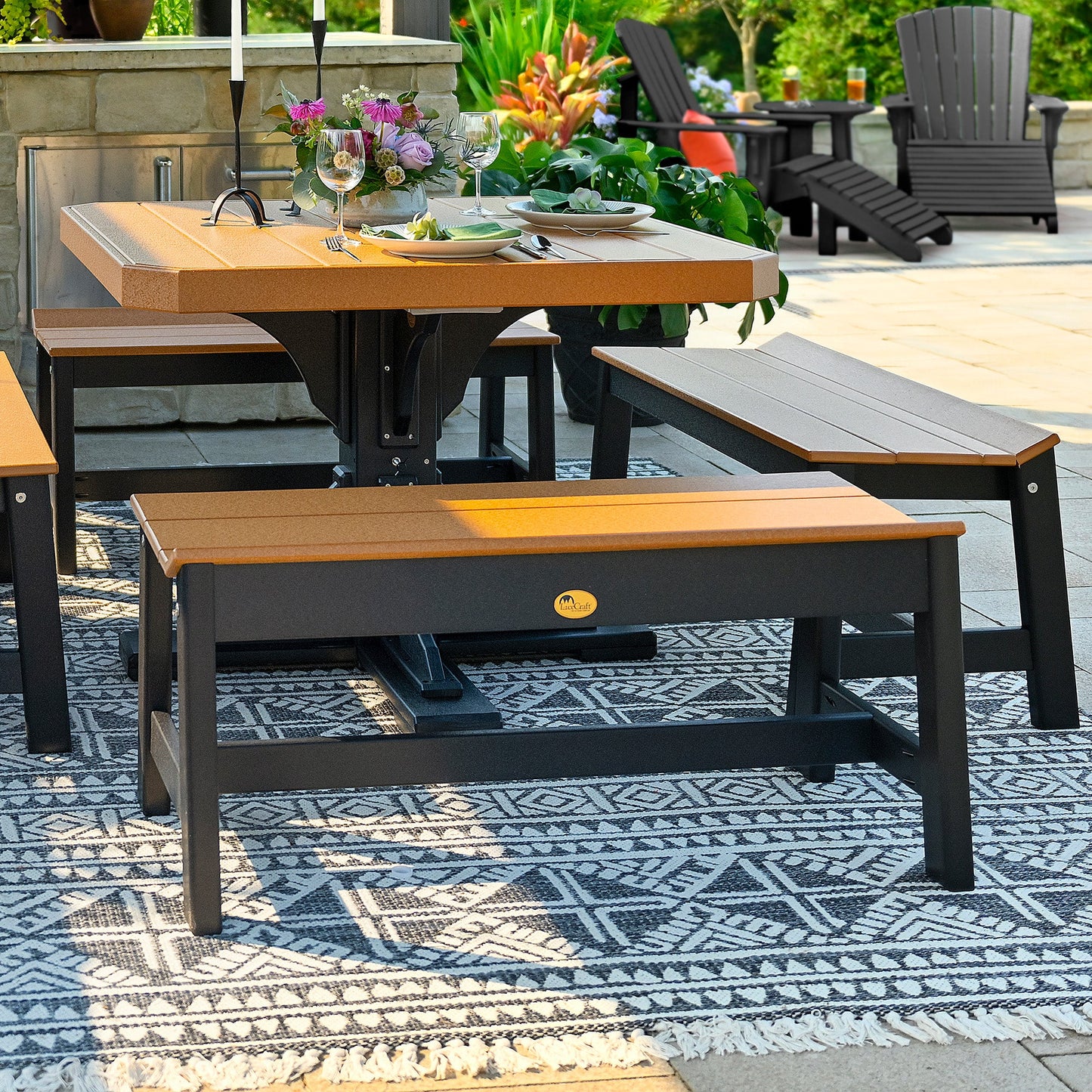 LuxCraft Café Dining Bench 41" - Ever Season Furniture
