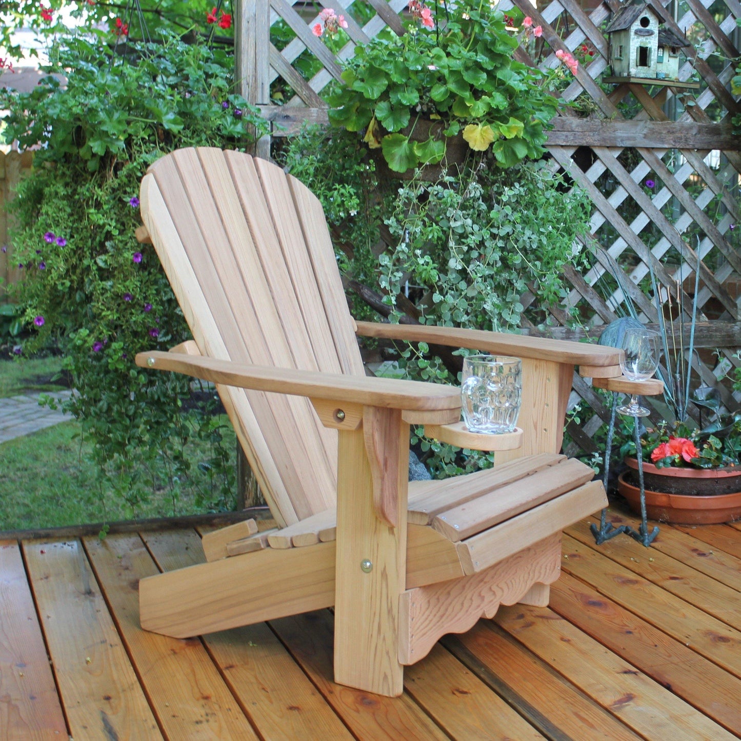 adirondack chair wine glass holder