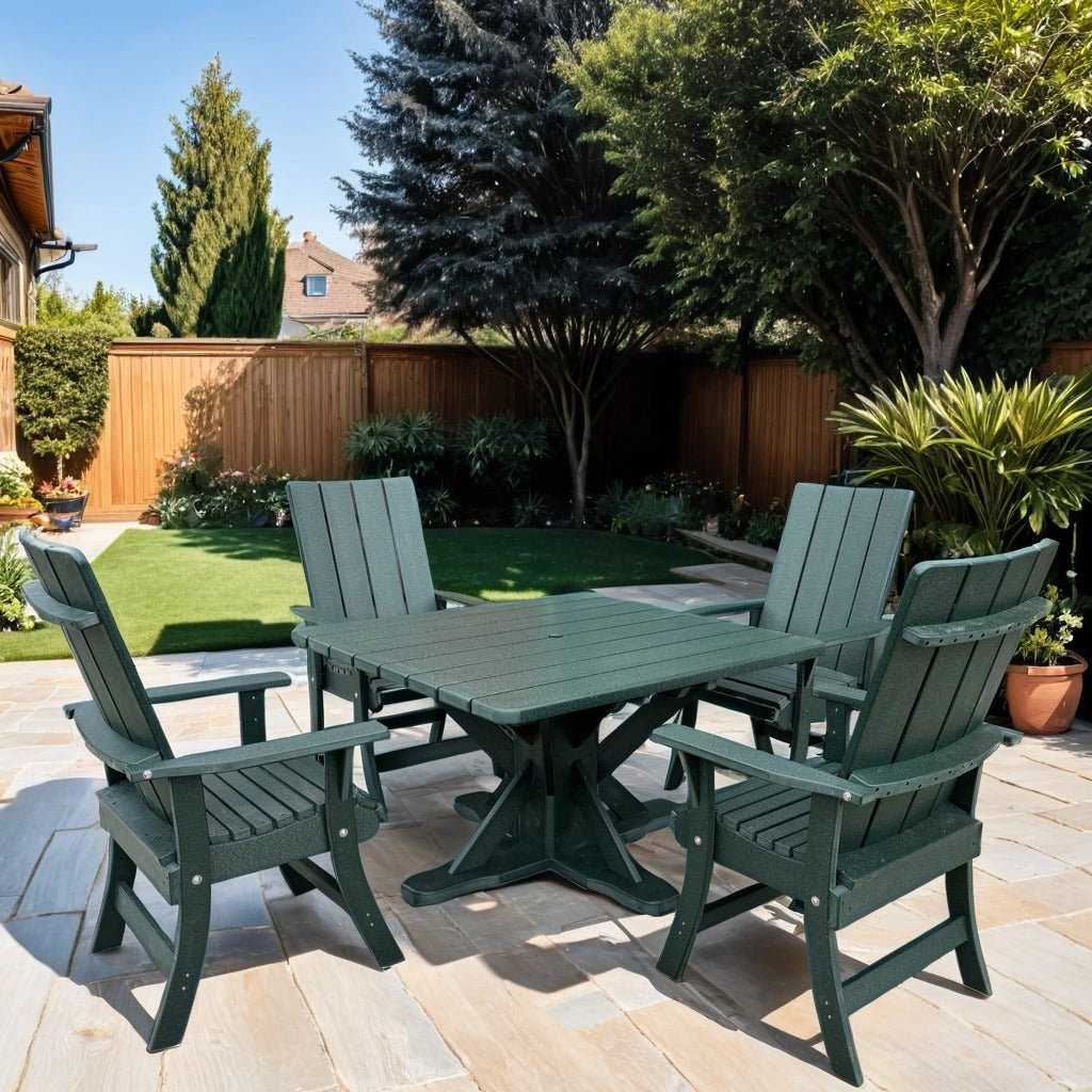 Modern Dining Set for 4 with Pedestal Table (Made - to - Order) - Ever Season Furniture