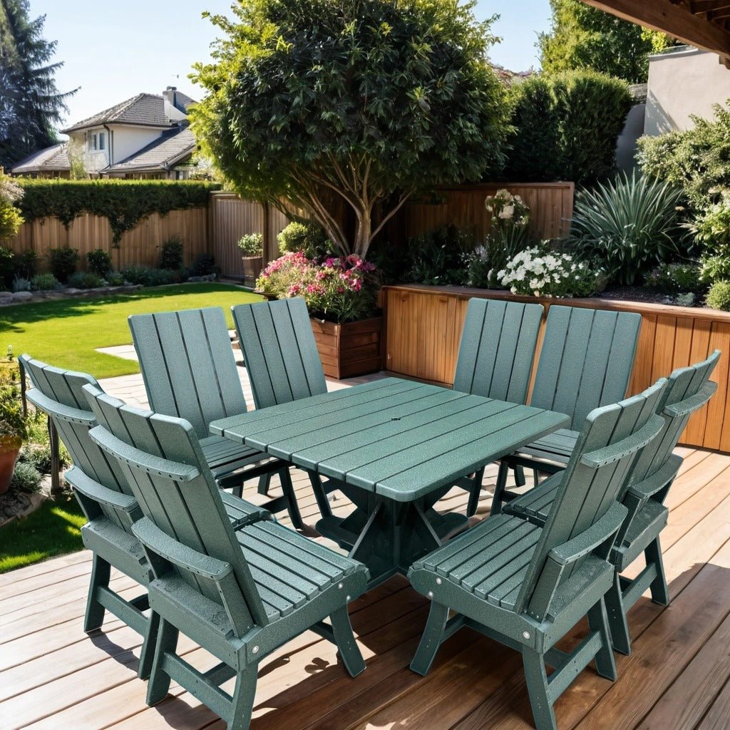 Modern Dining Set for 8 with Pedestal Table (Made - to - Order) - Ever Season Furniture