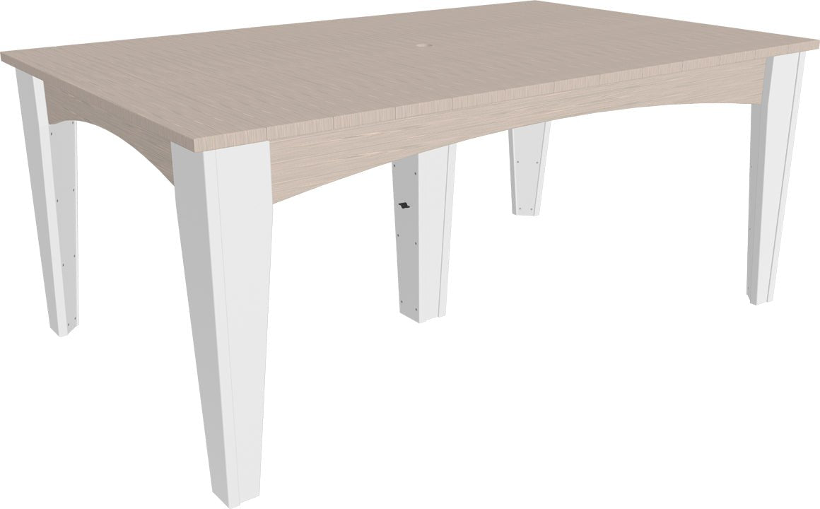 LuxCraft Island Dining Table (44" x 72" Rectangular) - Ever Season Furniture