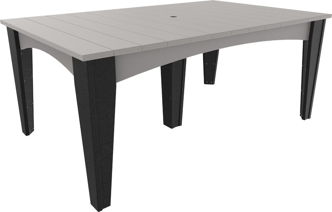 LuxCraft Island Dining Table (44" x 72" Rectangular) - Ever Season Furniture