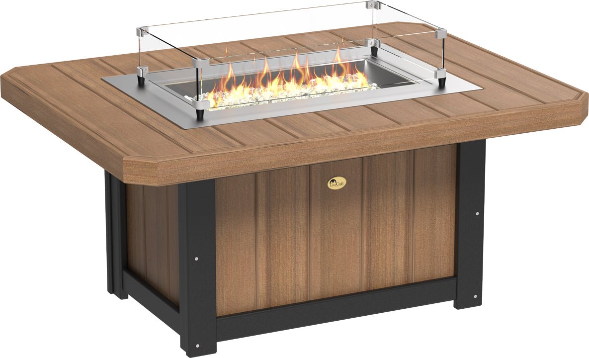 LuxCraft Lumin Fire Pit 51" Rectangular - Ever Season Furniture
