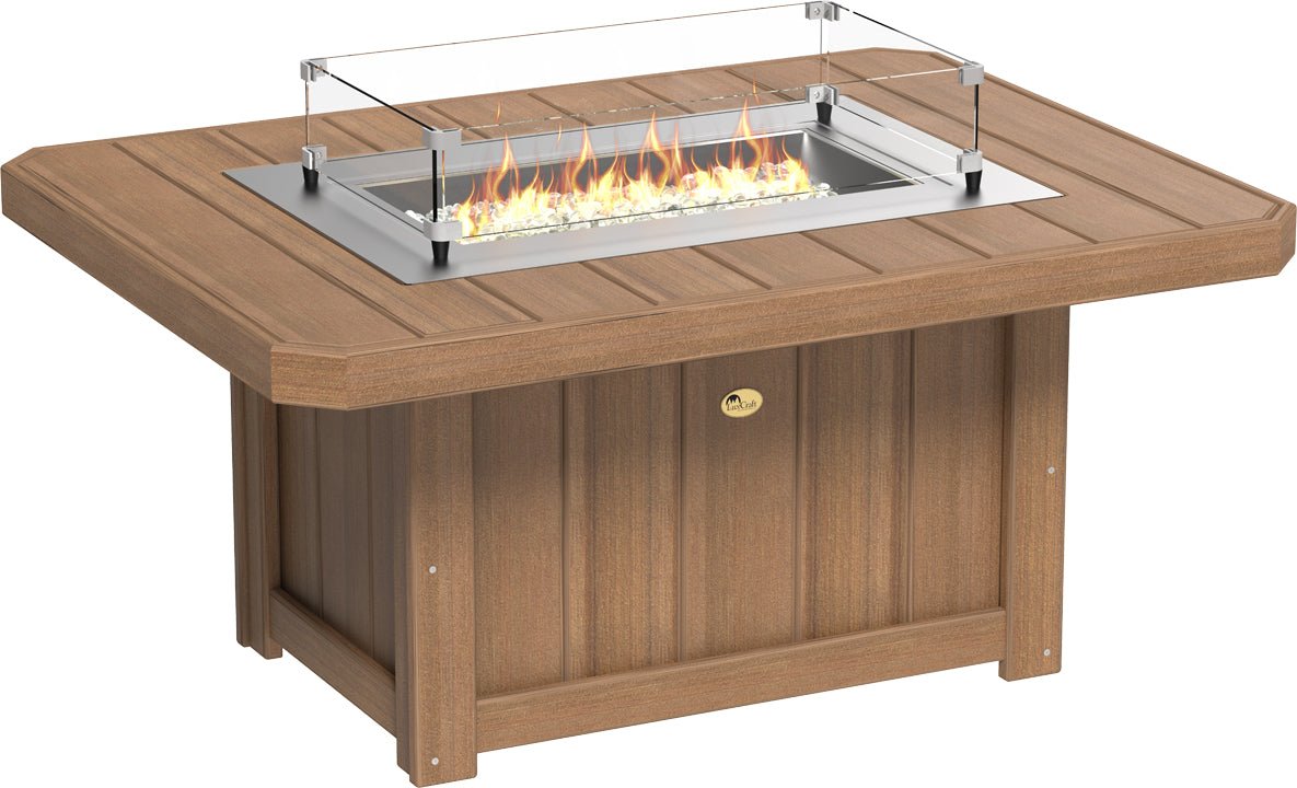 LuxCraft Lumin Fire Pit 51" Rectangular - Ever Season Furniture