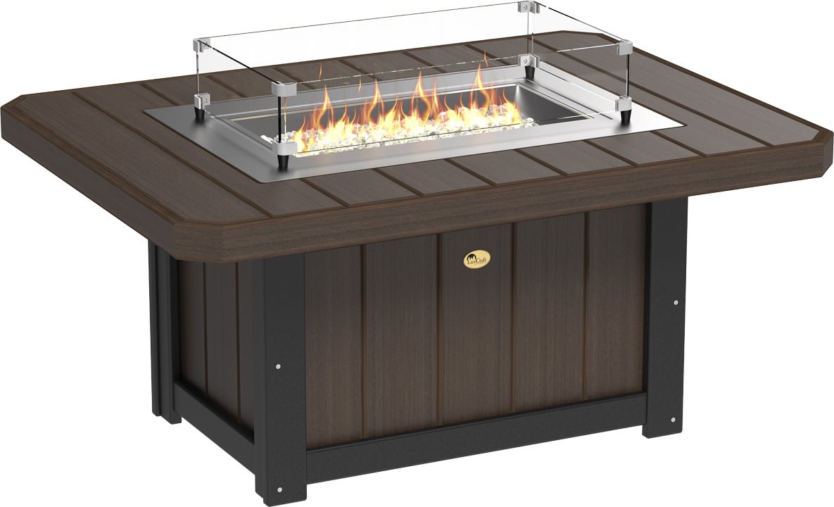 LuxCraft Lumin Fire Pit 51" Rectangular - Ever Season Furniture