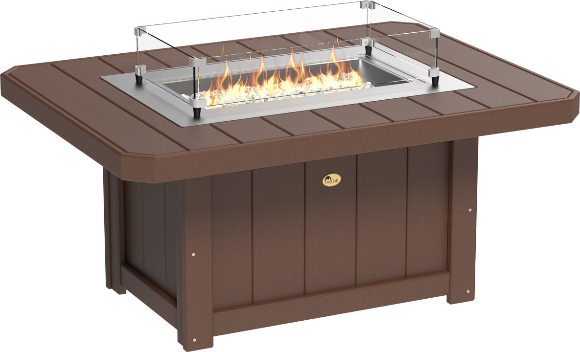 LuxCraft Lumin Fire Pit 51" Rectangular - Ever Season Furniture