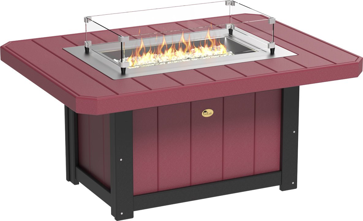 LuxCraft Lumin Fire Pit 51" Rectangular - Ever Season Furniture