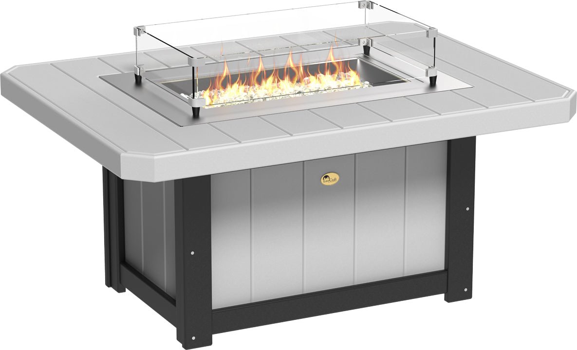 LuxCraft Lumin Fire Pit 51" Rectangular - Ever Season Furniture