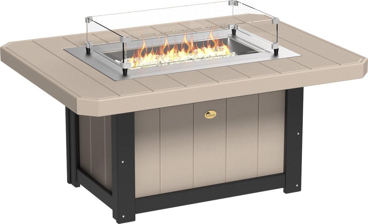 LuxCraft Lumin Fire Pit 51" Rectangular - Ever Season Furniture