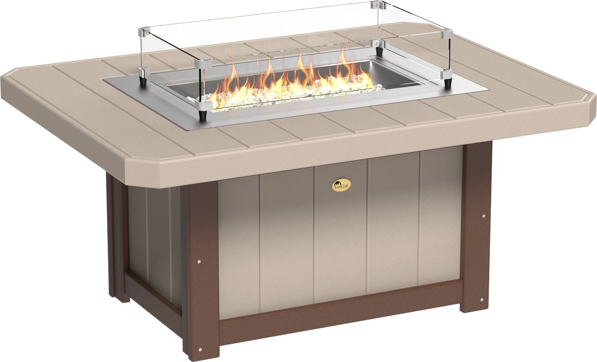 LuxCraft Lumin Fire Pit 51" Rectangular - Ever Season Furniture