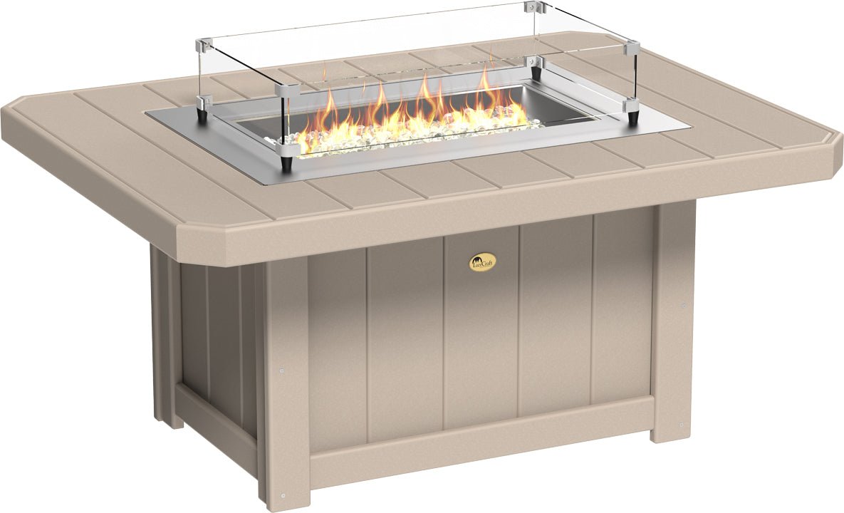 LuxCraft Lumin Fire Pit 51" Rectangular - Ever Season Furniture