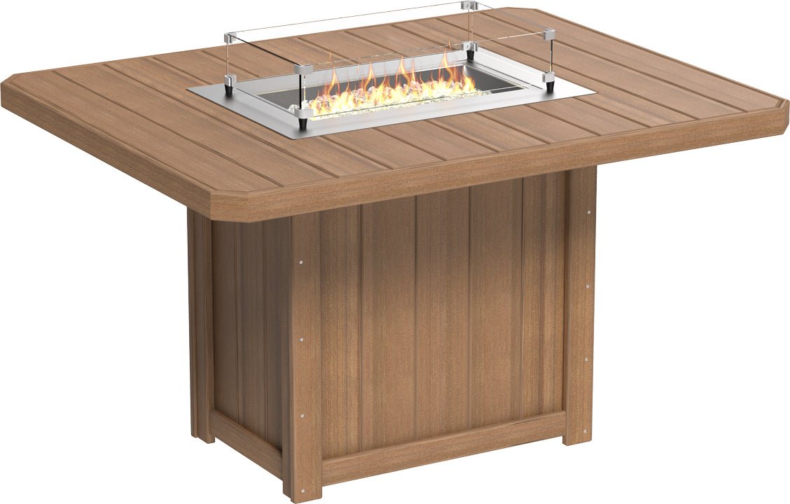 LuxCraft Lumin Fire Table 62" Rectangular - Ever Season Furniture