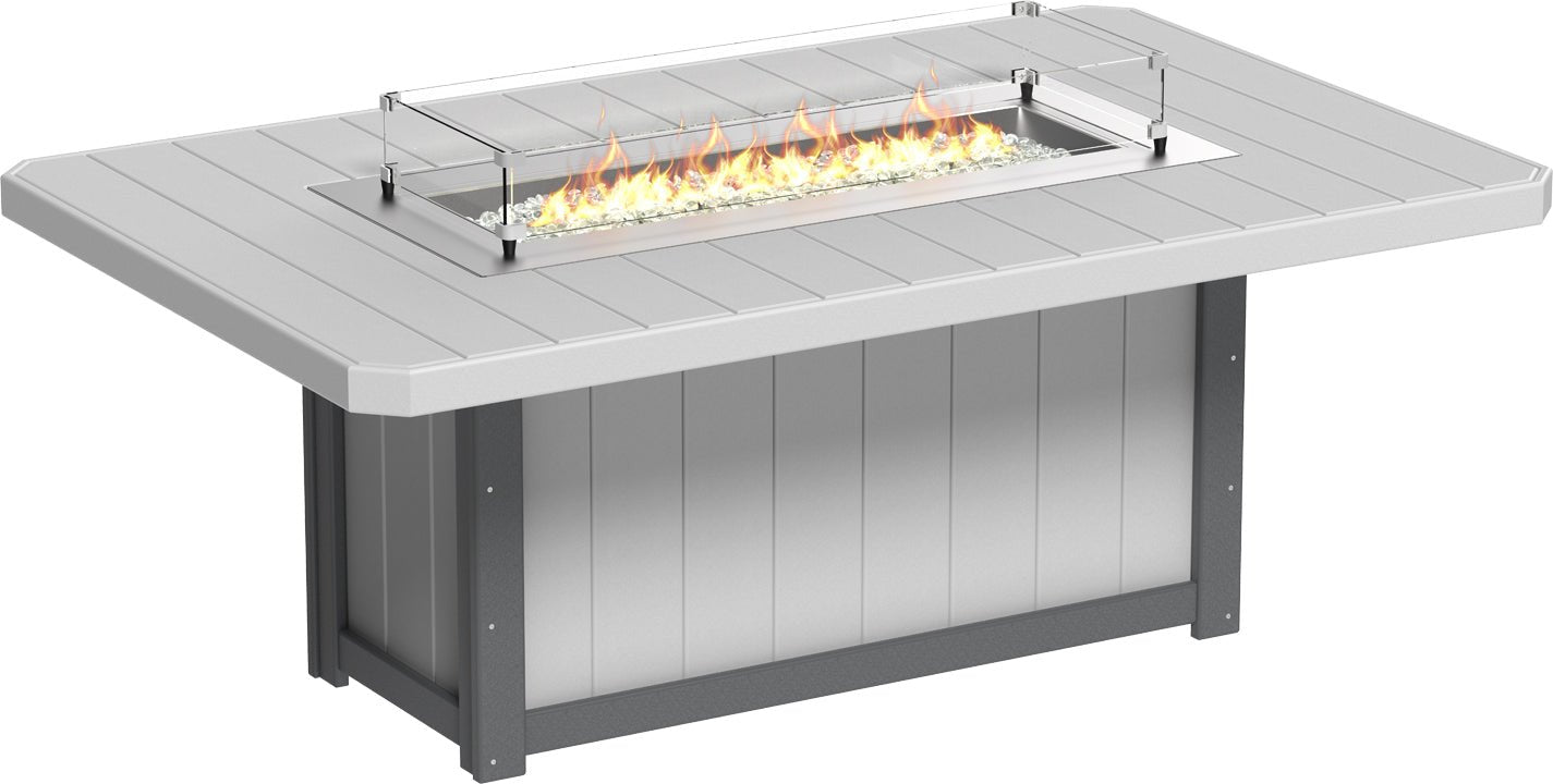 LuxCraft Lumin Fire Table 79" Rectangular - Ever Season Furniture