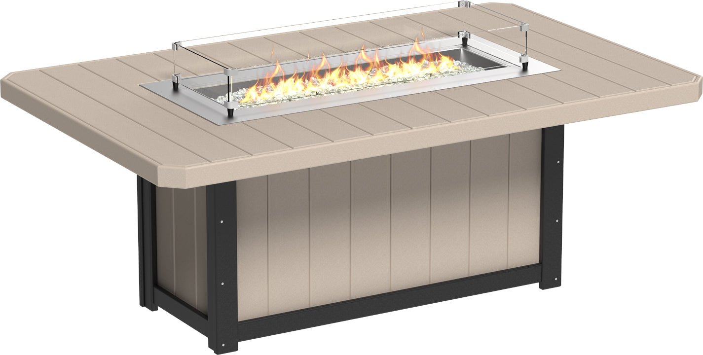 LuxCraft Lumin Fire Table 79" Rectangular - Ever Season Furniture