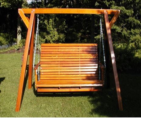 Lovers 2 - Person Bench Swing with Frame (Made - to - Order) - Ever Season Furniture