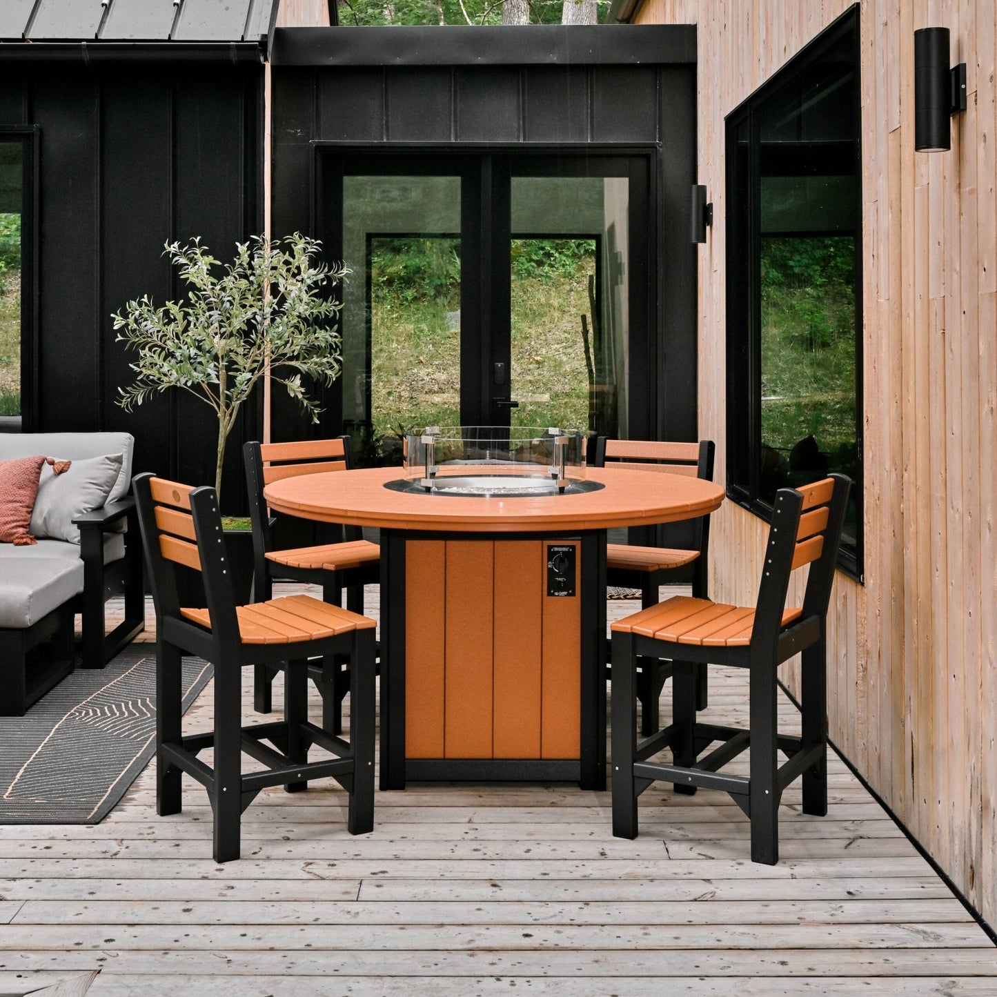 LuxCraft Lumin Fire Table 60" Round - Ever Season Furniture