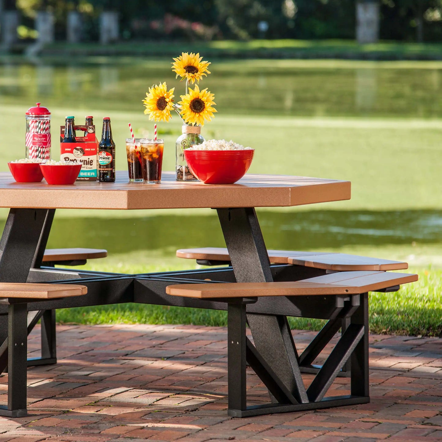 LuxCraft Octagon Picnic Table - Ever Season Furniture