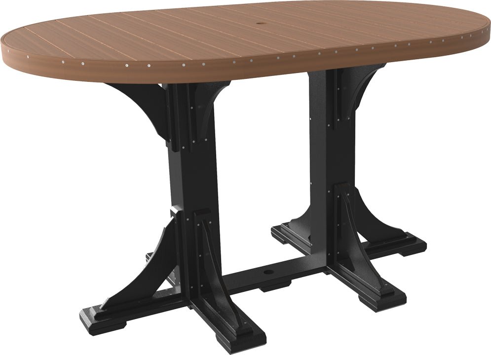 LuxCraft 4' x 6' Oval Table - Ever Season Furniture