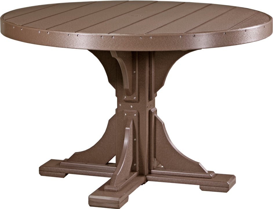 LuxCraft 4' Round Table - Ever Season Furniture