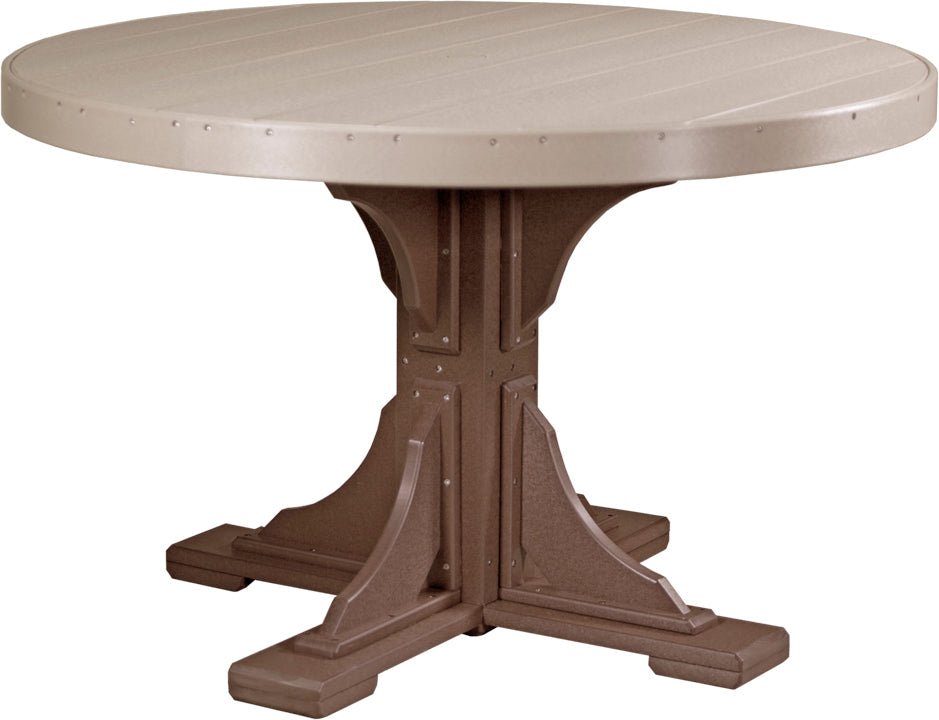 LuxCraft 4' Round Table - Ever Season Furniture