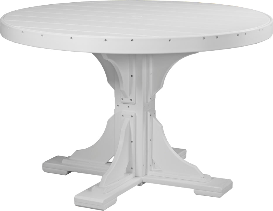 LuxCraft 4' Round Table - Ever Season Furniture