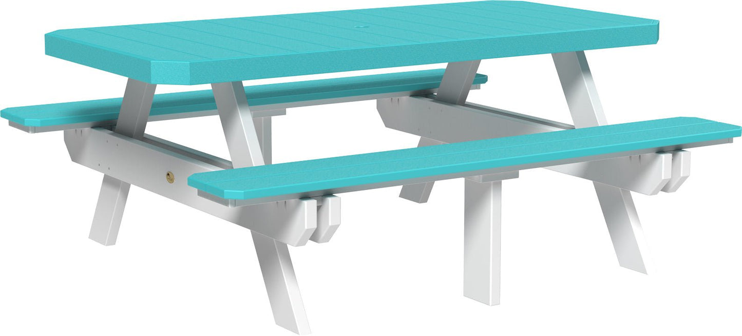 LuxCraft 6' Rectangular Picnic Table - Ever Season Furniture