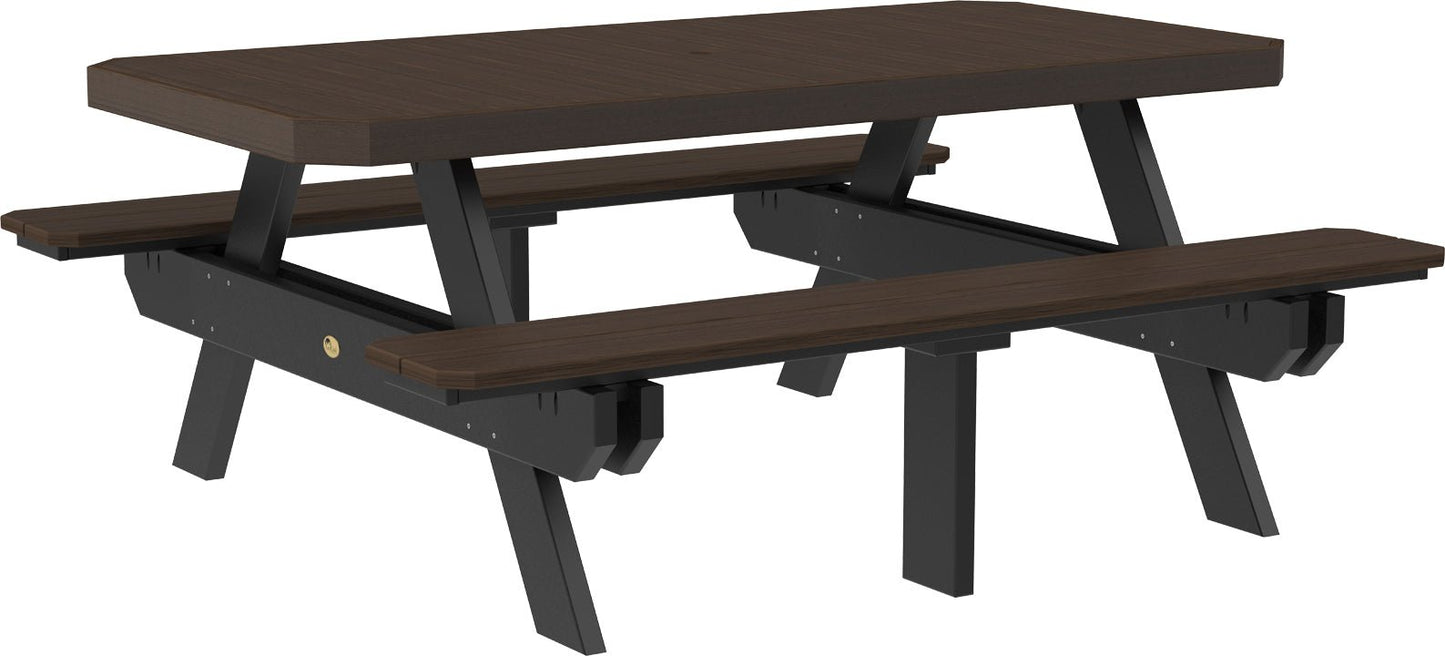LuxCraft 6' Rectangular Picnic Table - Ever Season Furniture