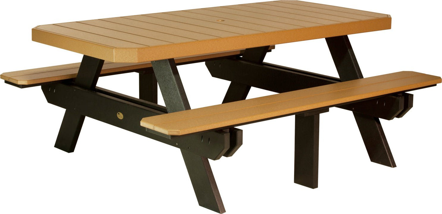 LuxCraft 6' Rectangular Picnic Table - Ever Season Furniture