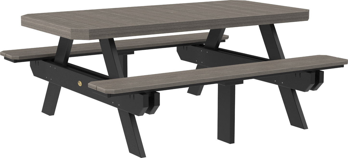 LuxCraft 6' Rectangular Picnic Table - Ever Season Furniture