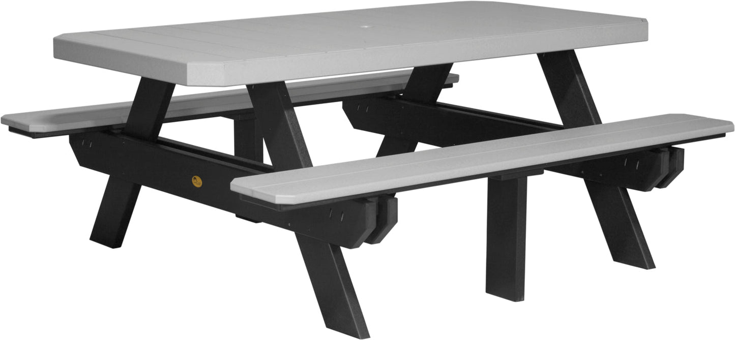 LuxCraft 6' Rectangular Picnic Table - Ever Season Furniture