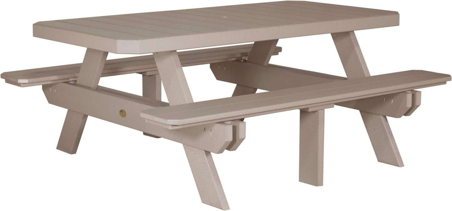 LuxCraft 6' Rectangular Picnic Table - Ever Season Furniture