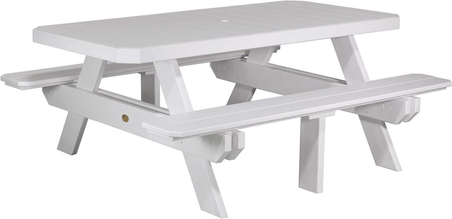 LuxCraft 6' Rectangular Picnic Table - Ever Season Furniture