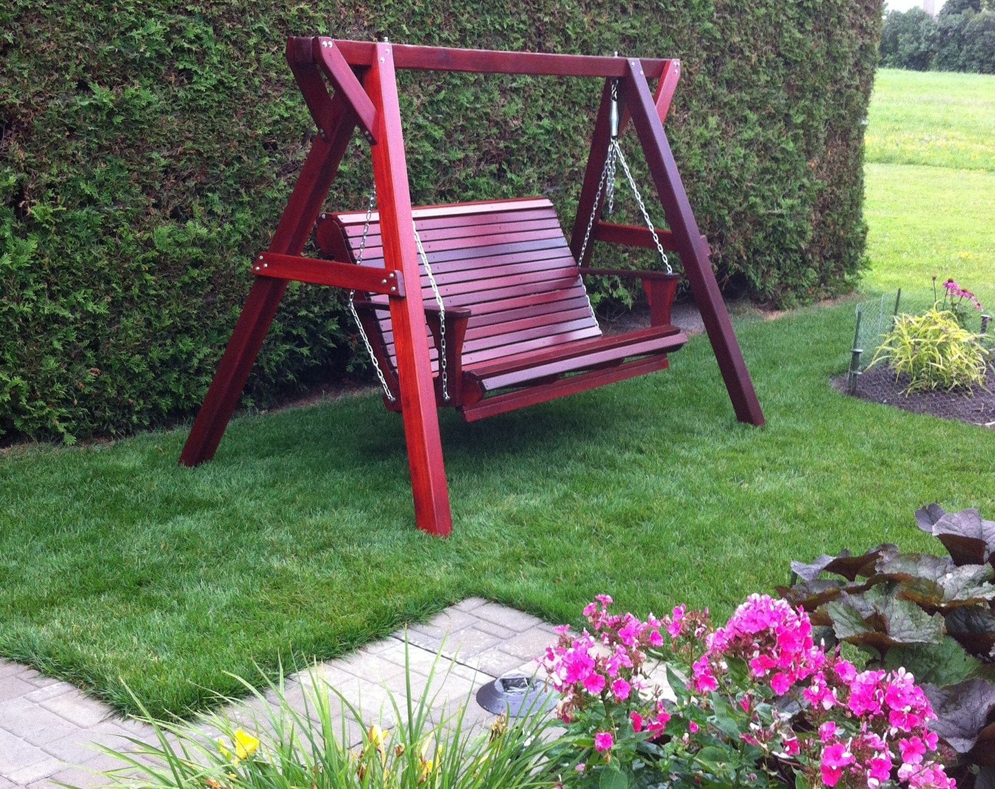 Family 3 - Person Bench Swing with Frame (Made - to - Order) - Ever Season Furniture