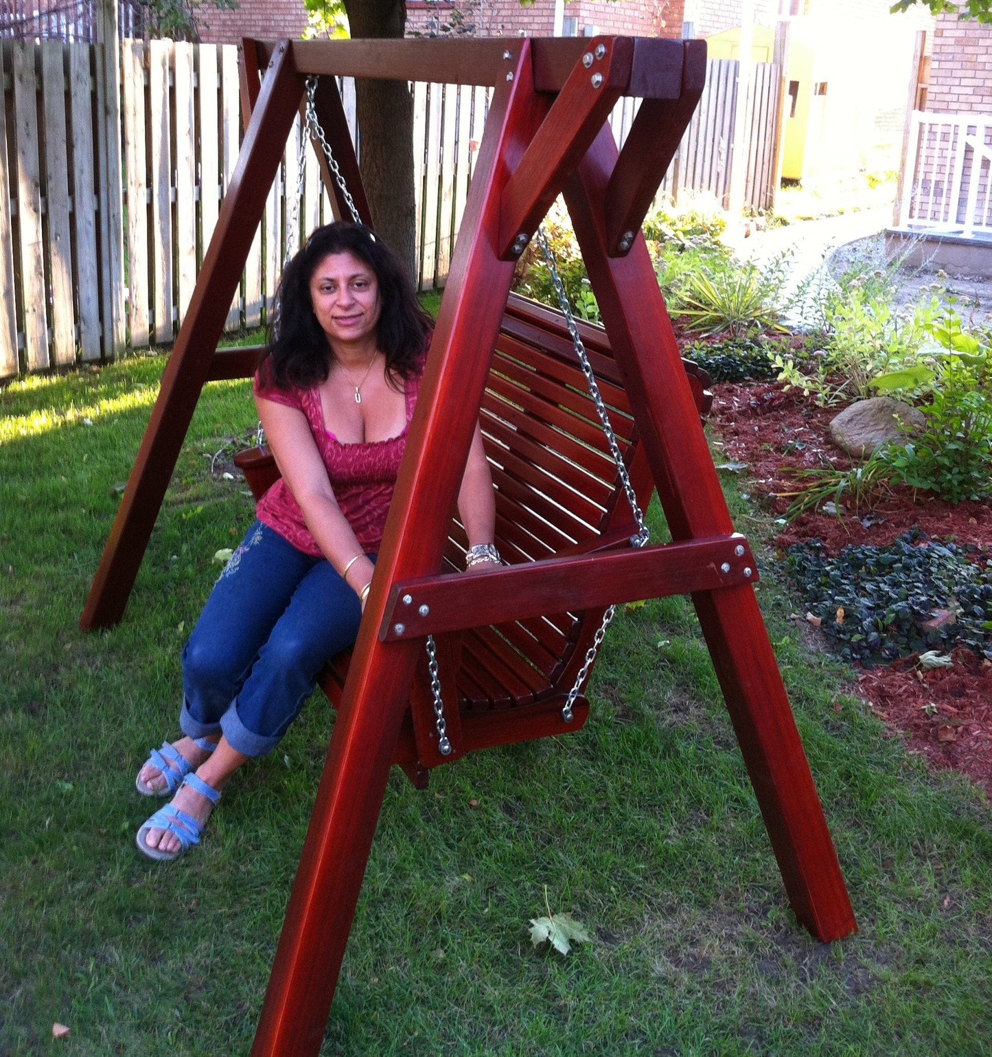 Lovers 2 - Person Bench Swing with Frame (Made - to - Order) - Ever Season Furniture