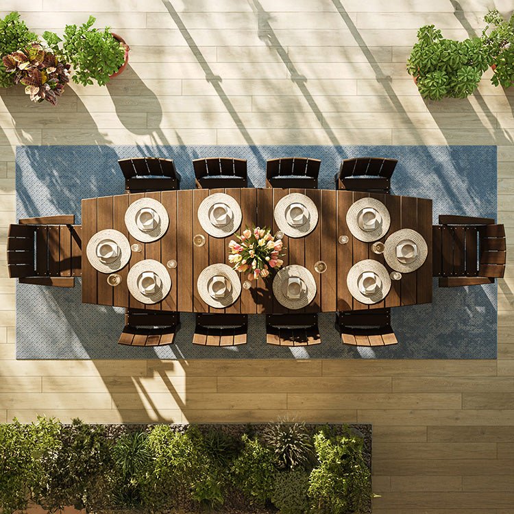 LuxCraft Urban Dining Table 4' x 10' Oval (Counter Height) - Ever Season Furniture