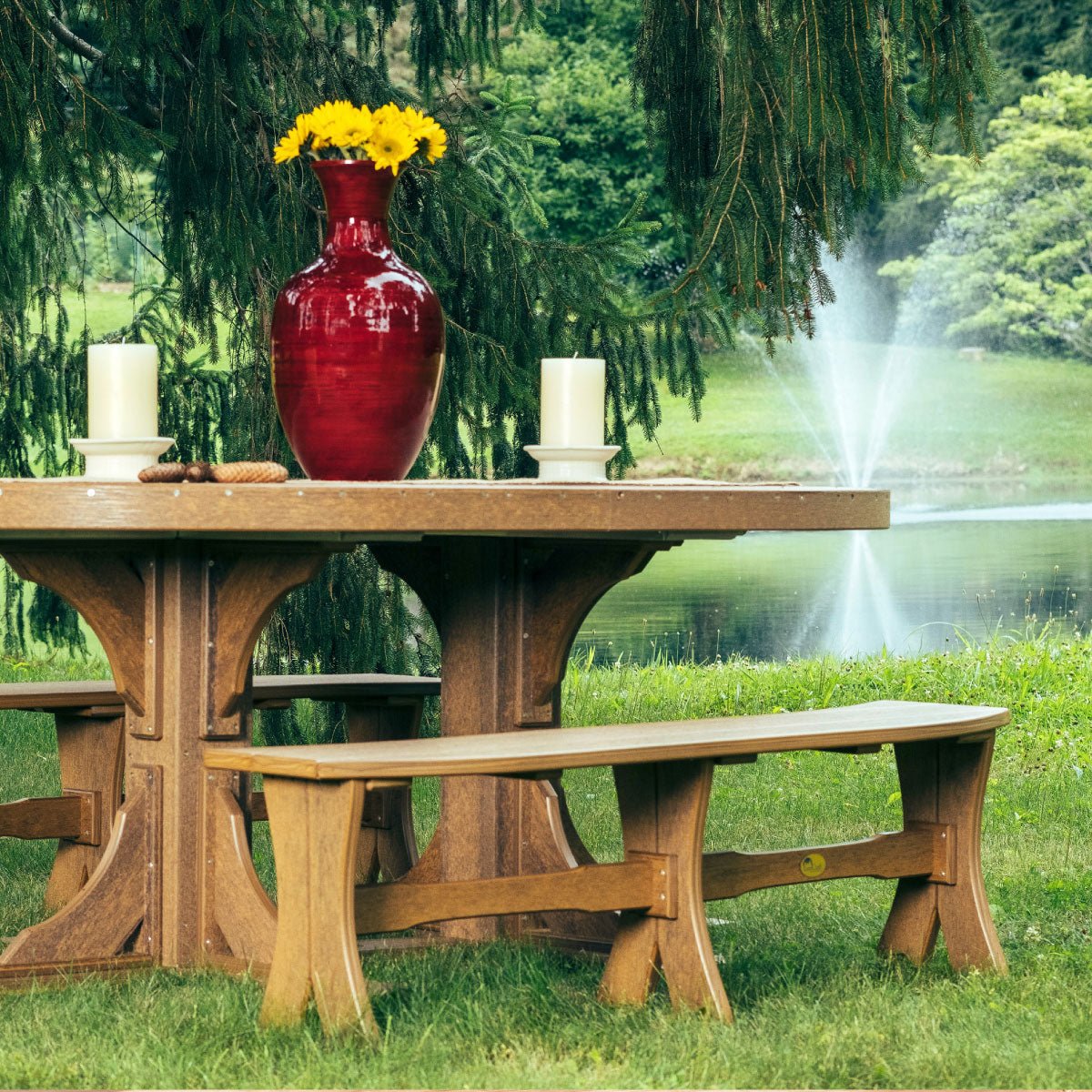 LuxCraft Table Bench 52" - Ever Season Furniture