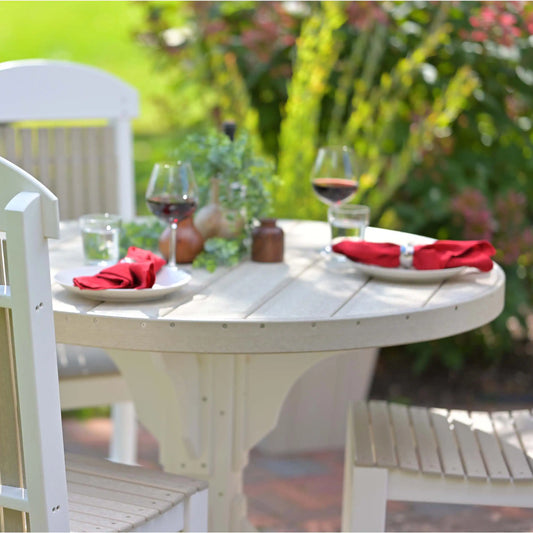 LuxCraft 4' Round Table - Ever Season Furniture