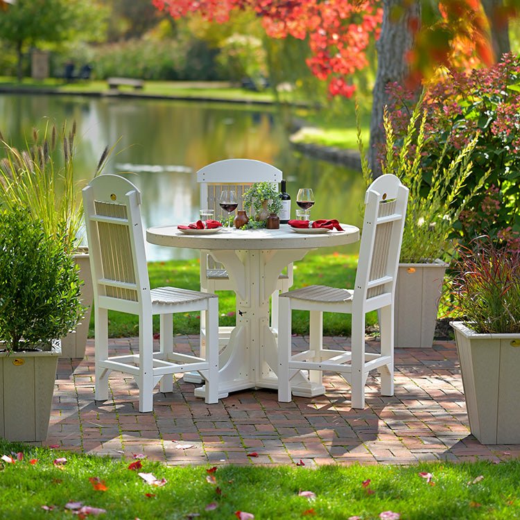 LuxCraft 4' Round Table - Ever Season Furniture