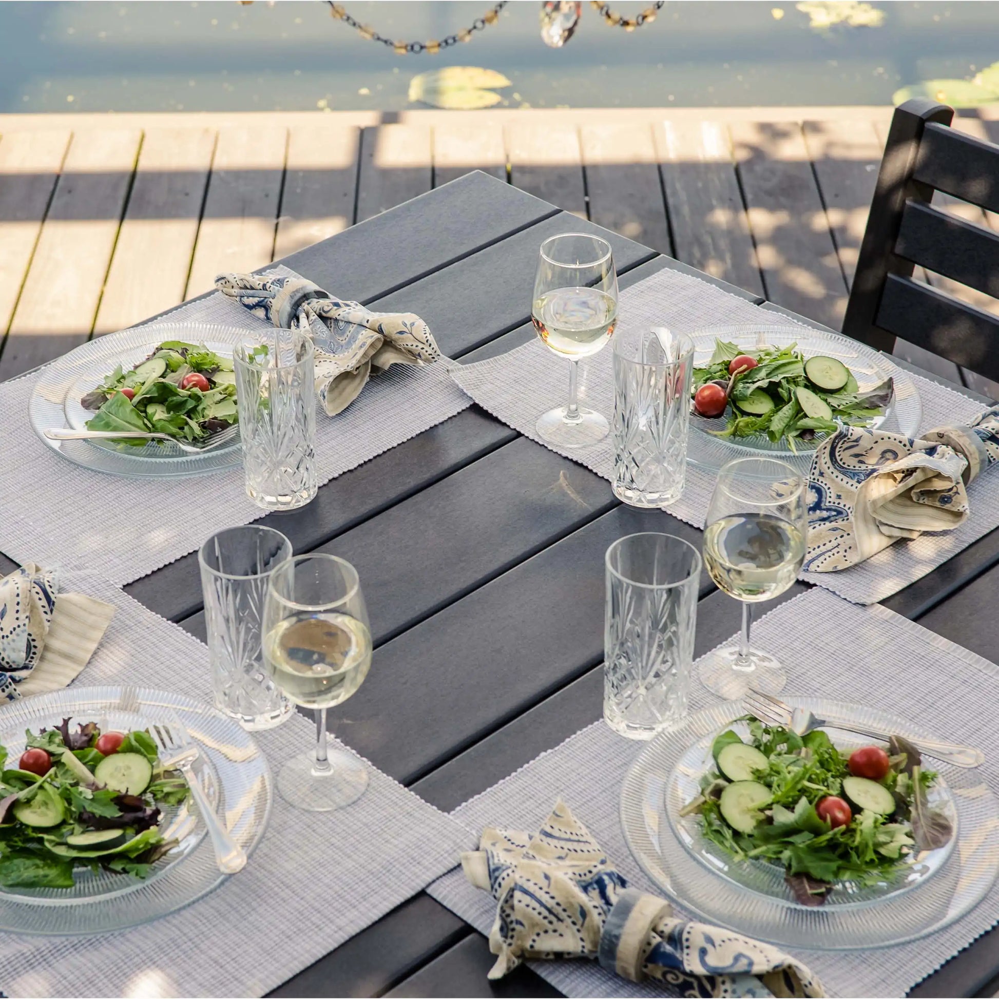 LuxCraft Island Dining Table (44" Square) - Ever Season Furniture