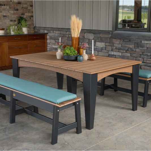LuxCraft Island Dining Table (44" x 72" Rectangular) - Ever Season Furniture
