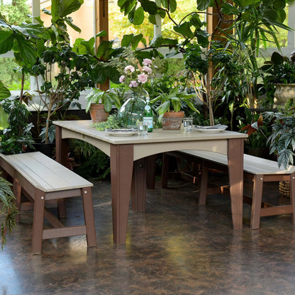 LuxCraft Island Dining Table (44" x 72" Rectangular) - Ever Season Furniture