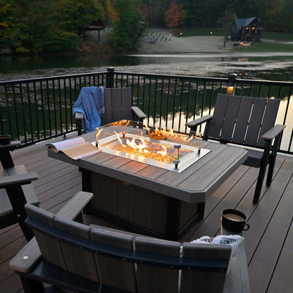 LuxCraft Lumin Fire Pit 51" Rectangular - Ever Season Furniture