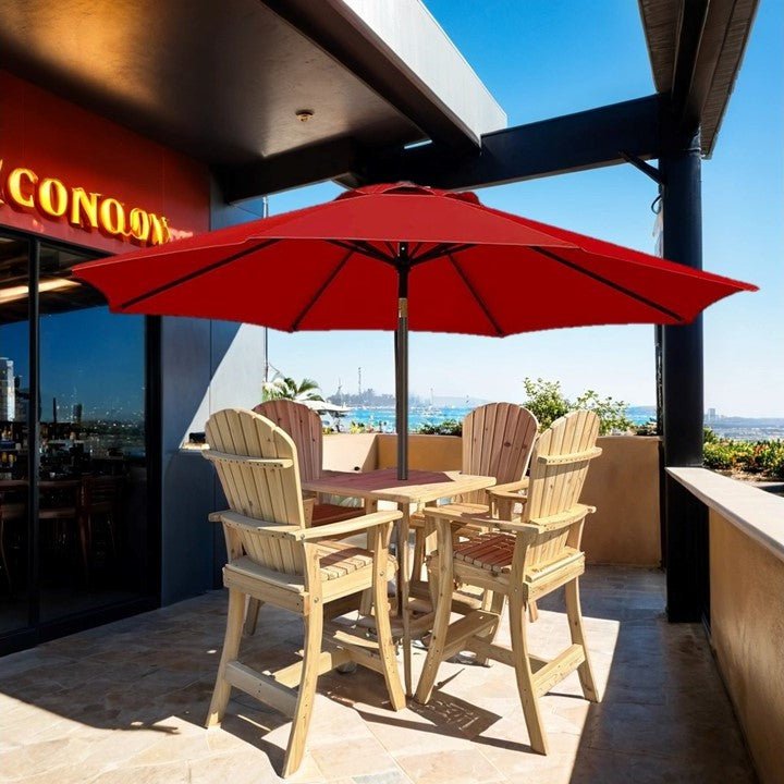 Bar Height Bistro Set for 4 with 30" Pedestal Table (Made - to - Order) - Ever Season Furniture