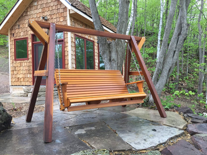 Family 3 - Person Bench Swing with Frame (Made - to - Order) - Ever Season Furniture