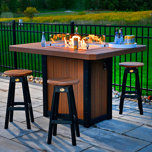 LuxCraft Lumin Fire Table 62" Rectangular - Ever Season Furniture