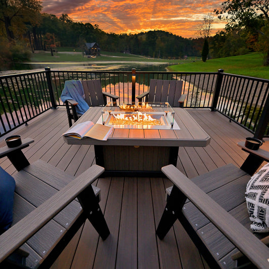 LuxCraft Lumin Fire Pit 51" Rectangular - Ever Season Furniture
